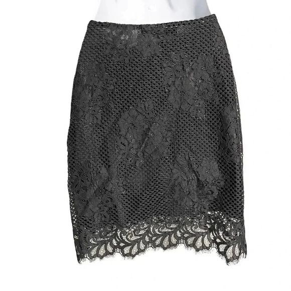 For Love and Lemons Black Lace skirt and crop top size Small Medium set outfit - Picture 6 of 11